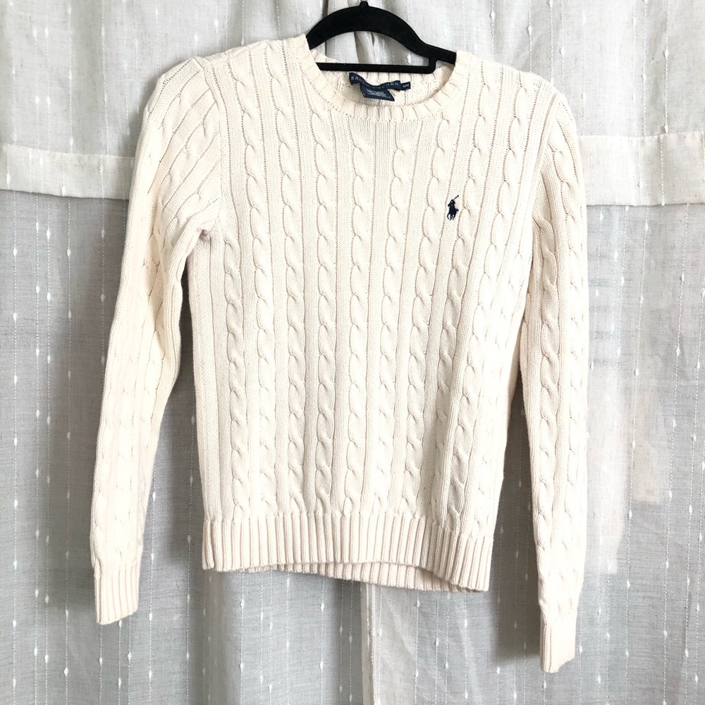 Ralph Lauren Cable Knit Crewneck Sweater